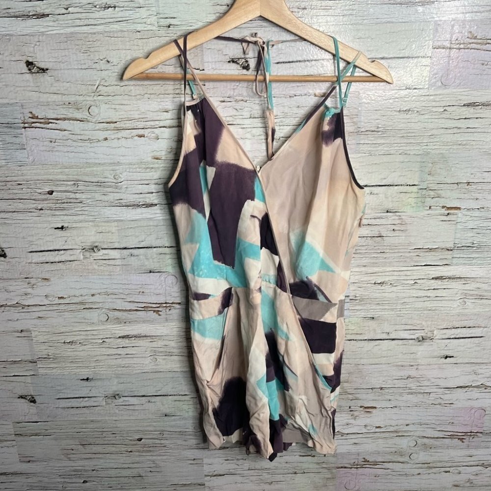 Armani exchange romper tan blue size 6